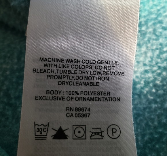 Mountain Hardwear fleece heathered blue hoodie sz small - Picture 9 of 9